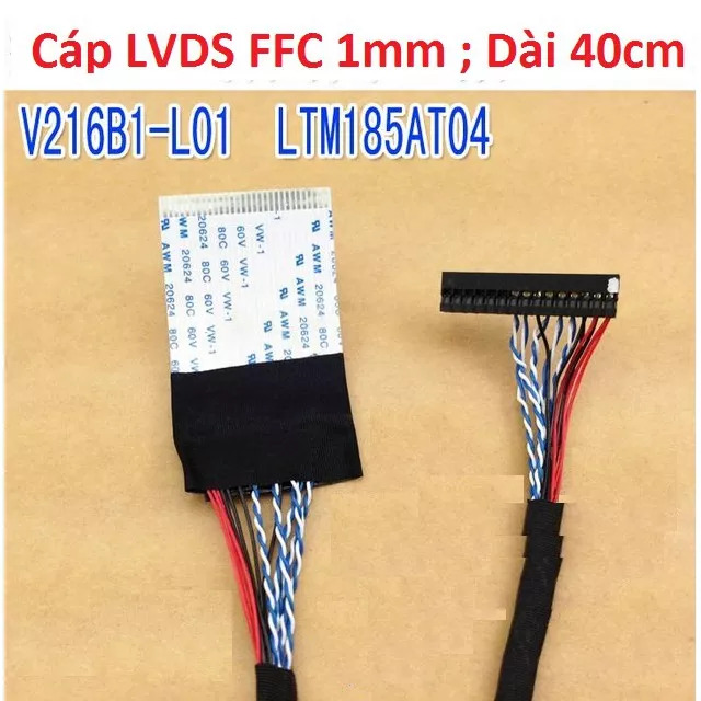 Cáp LVDS #03 cho màn Samsung V216B1-L01 LTM185AT04 và các dòng tương tự