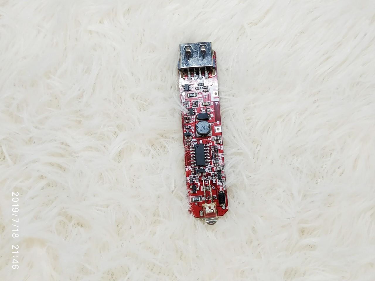 Mạch sạc dự phòng 5V2A đỏ