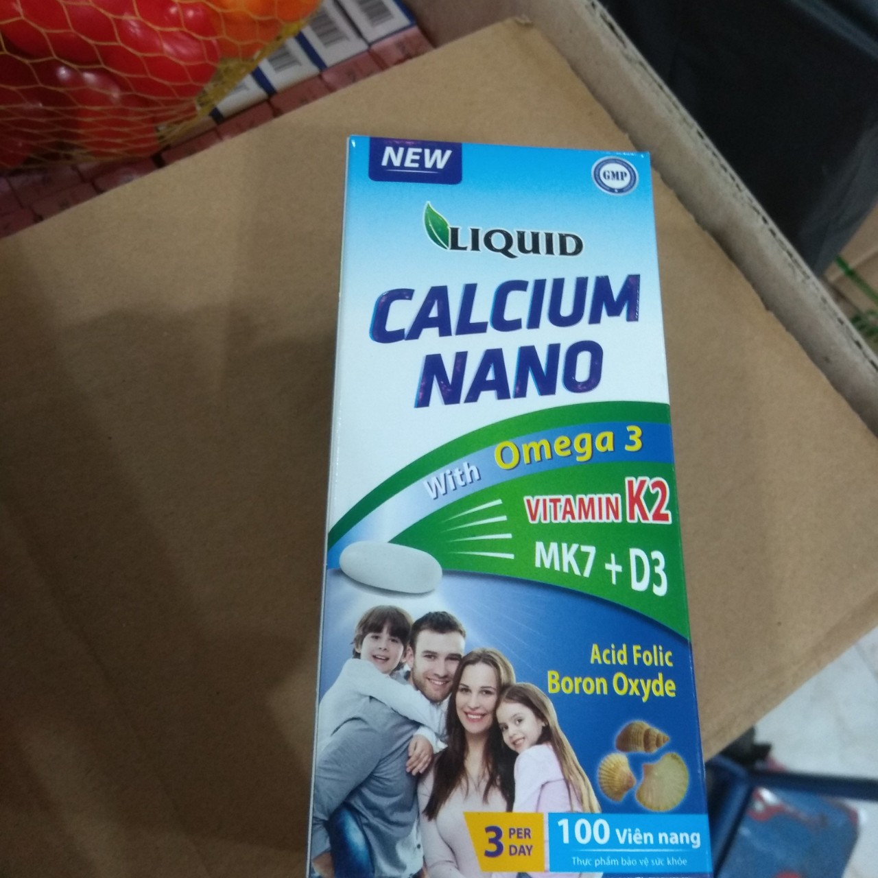 2 hộp Viên uống Liqui Calcium Nano K2 MK7 +D3 - Bổ Sung Canxi , chống loãng xương , ngăn ngừa thiếu calci ở phụ nữ mang thai và cho con bú.