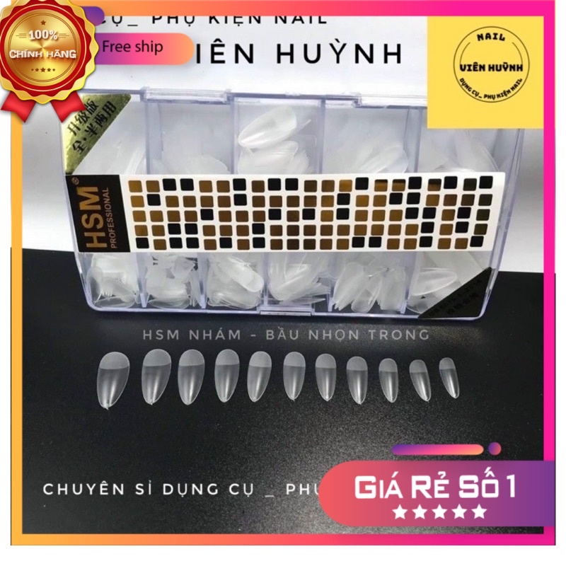 Móng úp nhám sẵn HSM form tròn nhọn
