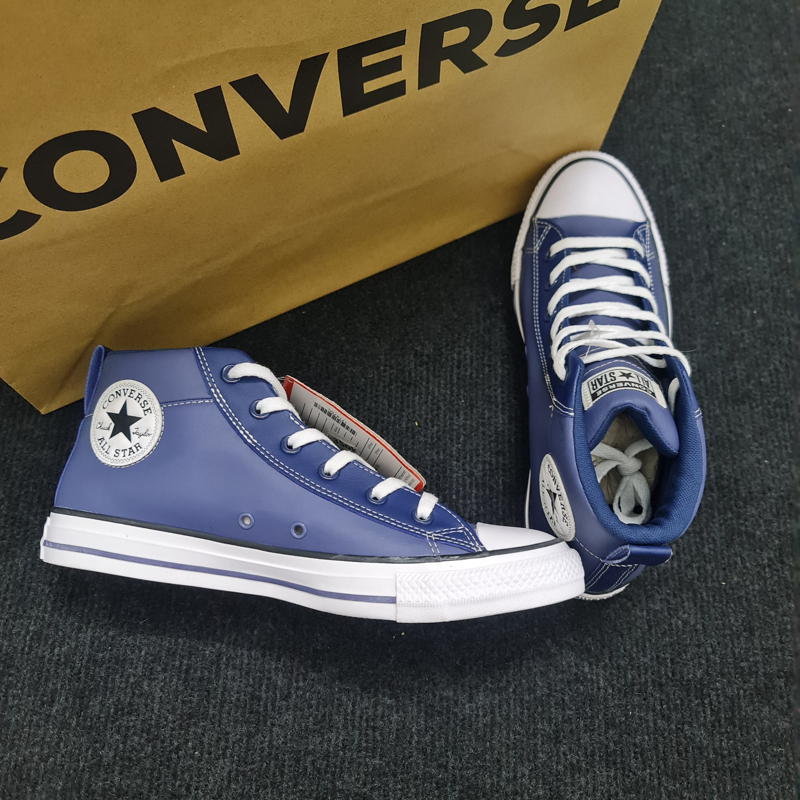 Converse xanh navy sale