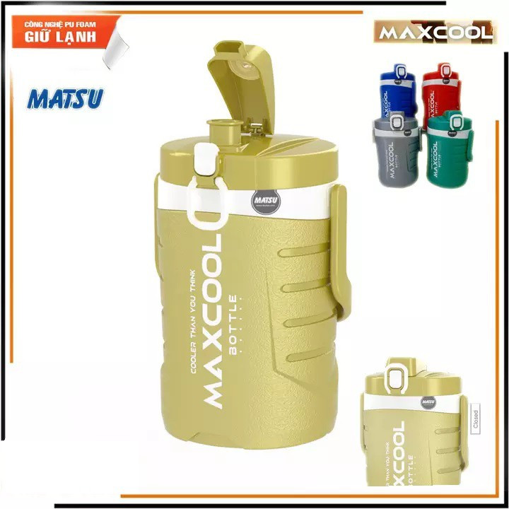 Bình Giữ Nhiệt Maxcool 1.5L -Bình giữ nhiệt nóng lạnh Max Cool 1 Lít Duy Tân chính hãng. Bình giữ nhiệt có vòi có nắp đậy