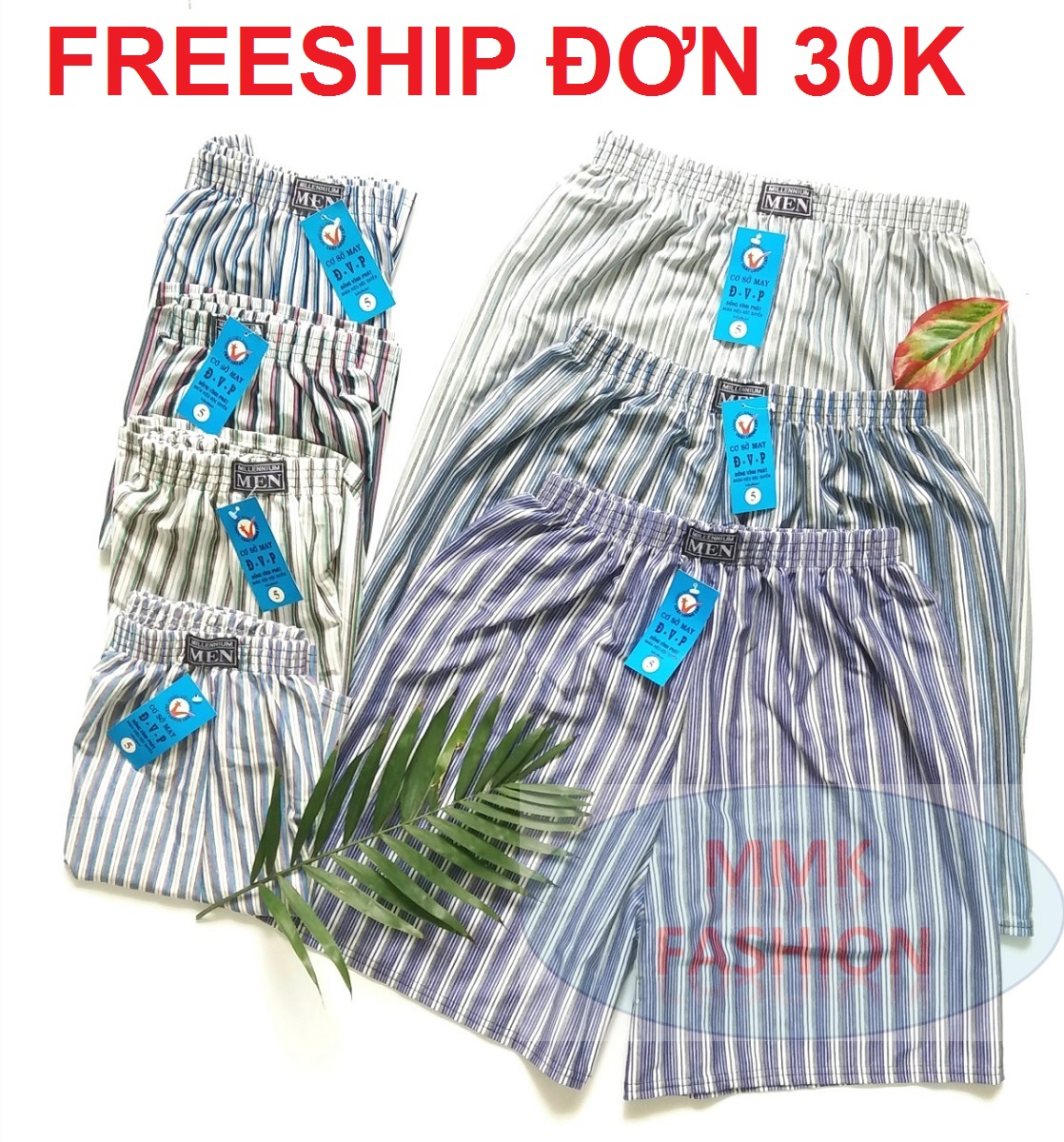BỘ 7 QUẦN ĐÙI NAM, QUẦN NGỦ NAM, VẢI THUN SỌC,  MỀM,  CO GIÃN 4 CHIỀU, THẤM HÚT MỒ HÔI, THOÁNG MÁT CÓ 1 TÚI SAU (ẢNH THẬT)