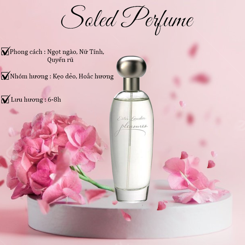 Nước hoa nữ estée lauder pleasures edp, ngọt ngào, nữ tính, quyến rũ, full size 100ml