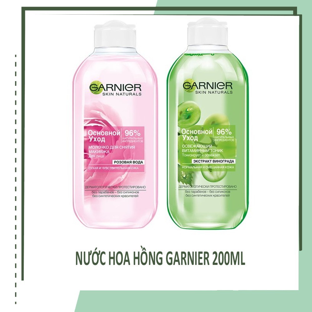 Nước Hoa Hồng Garnier Vegan 200ml