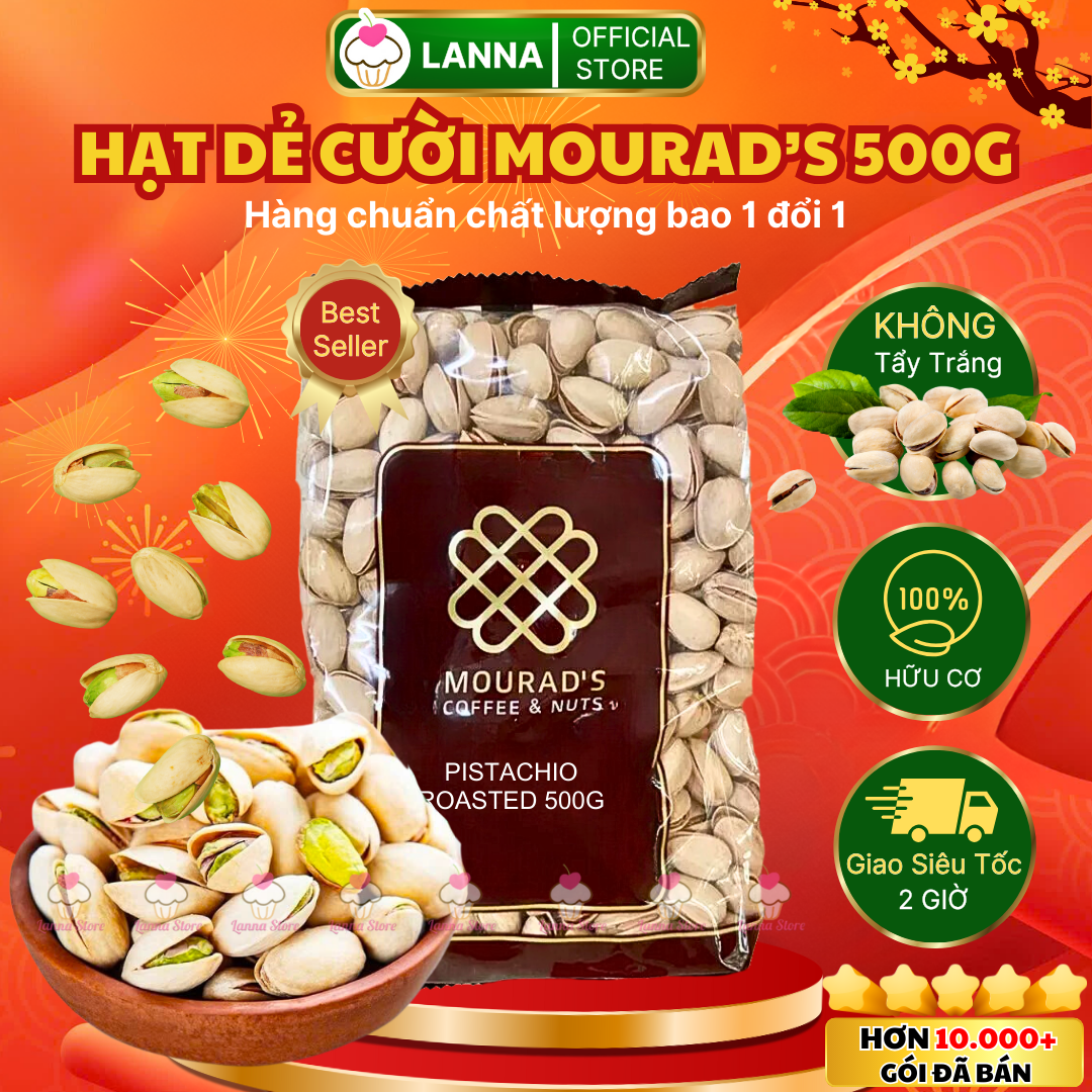Hạt dẻ cười úc mourad's chuẩn nhập 100% hàng ngon loại 1 không tẩy