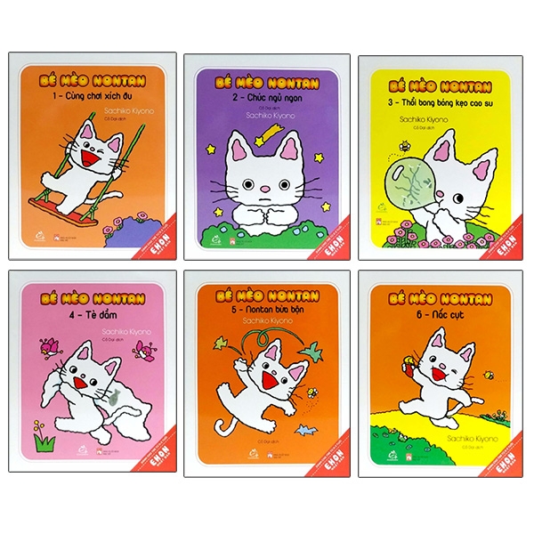 Fahasa - Bộ Sách Ehon Nhật Bản - Bé Mèo Nontan (Bộ 6 Cuốn)