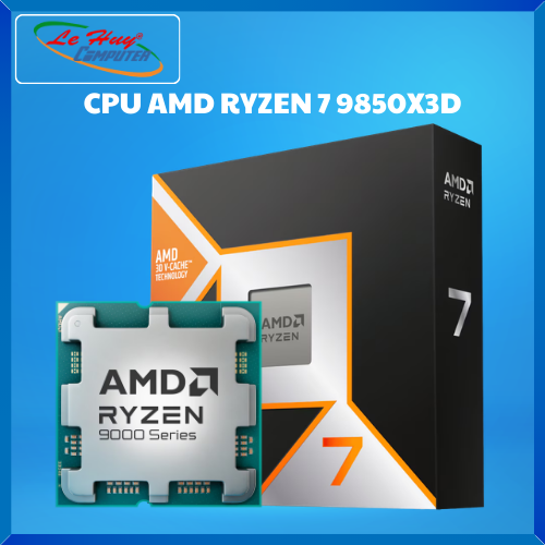 Bộ Vi Xử Lí - CPU AMD RYZEN 7 9850X3D Box/ Tray New - Hàng Chính Hãng
