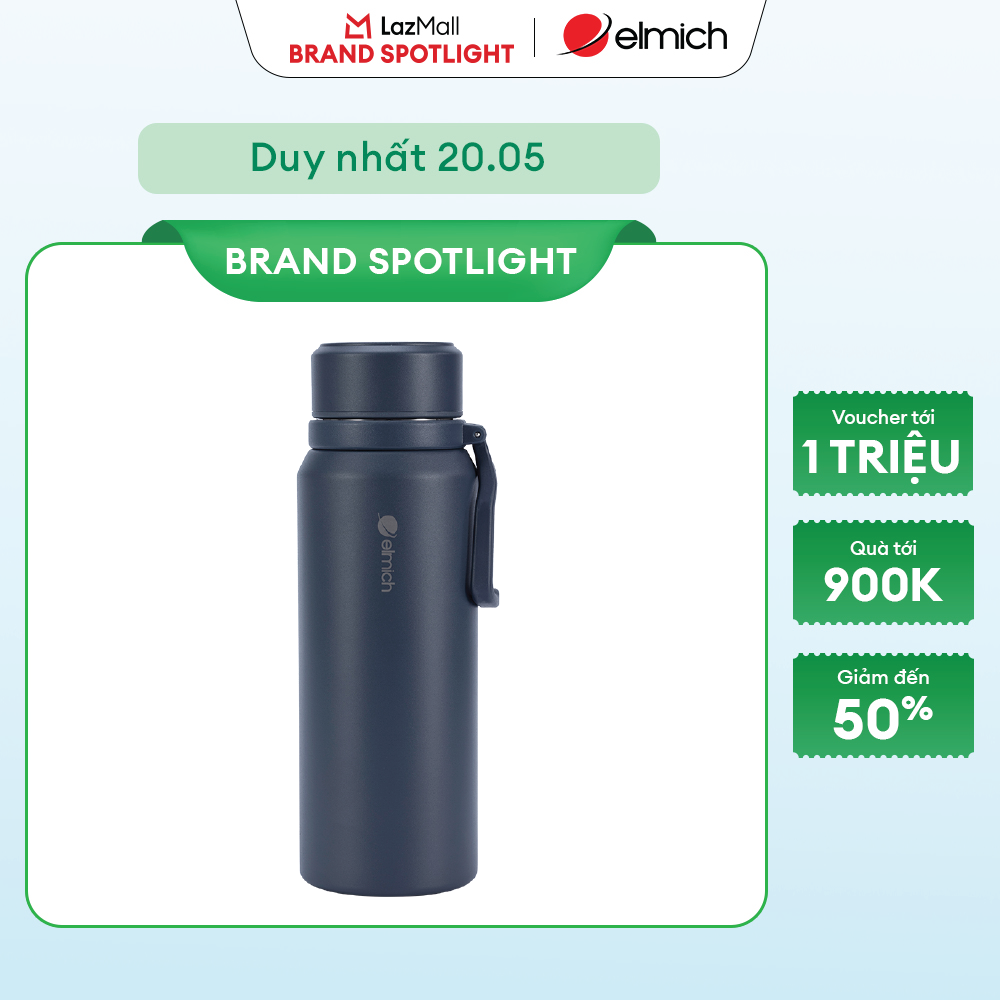 (MEGA 6.6)Bình giữ nhiệt inox 304 Elmich EL8382LB dung tích 810ml