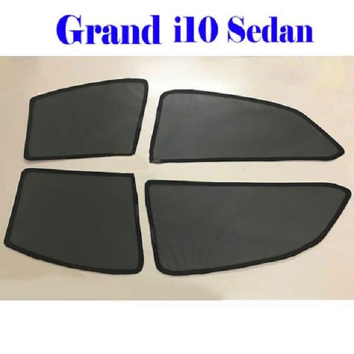 Bộ rèm che nắng theo xe GRAND i10 giúp ngăn cản 80% ánh nắng, để xe không bị nắng, nóng