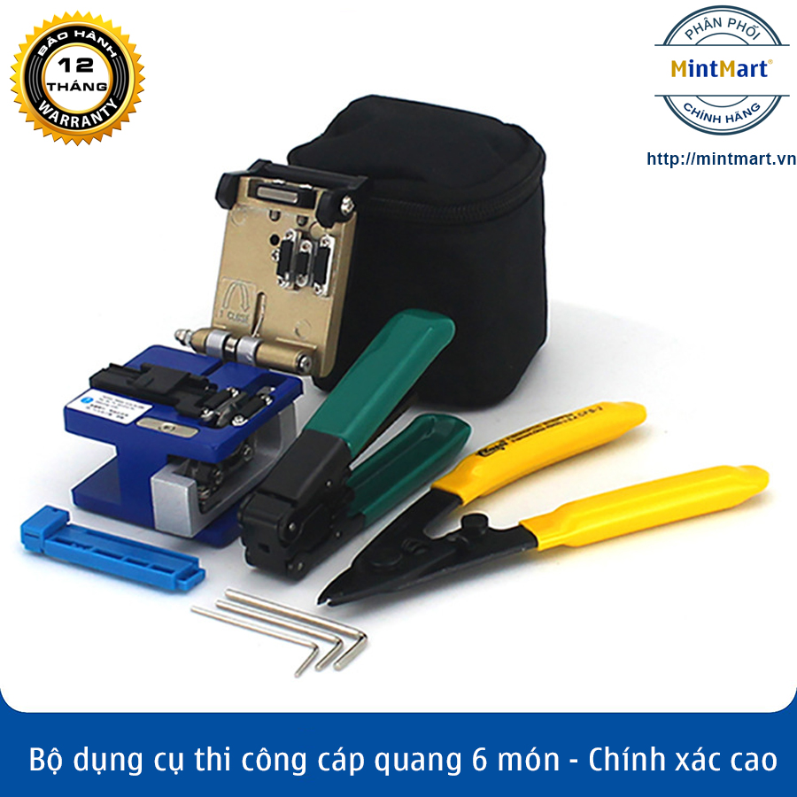 Bộ dụng cụ thi công cáp quang điện FTTH 6 món Nestong - Độ chính xác cực cao