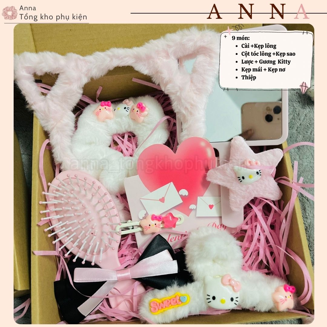 Hello Kitty Birthday Gift Set for Children, Lovers, Friends, Super Cute Gift Box for Girlfriend and Lover Anna - 7