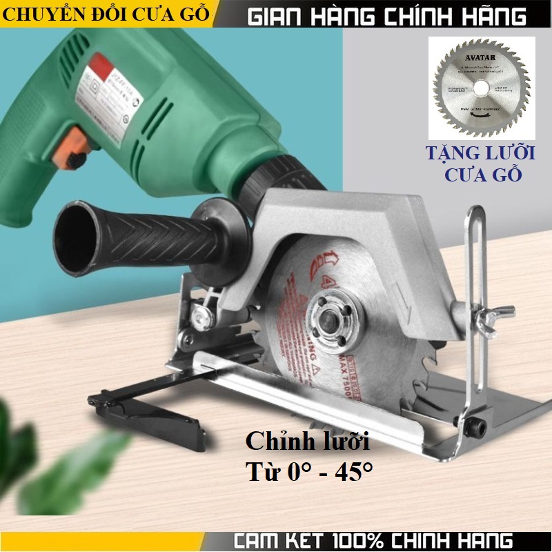 Máy cưa bàn - bộ chuyển đổi máy khoan thành máy cưa bàn