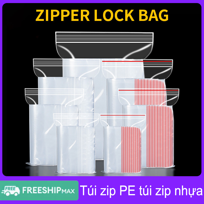 PE zip bag plastic zipbag Túi zip túi nhựa Zip túi khóa kéo thực phẩm túi kín