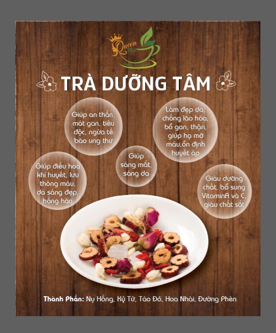 Trà dưỡng tâm - trà hoa queen tea