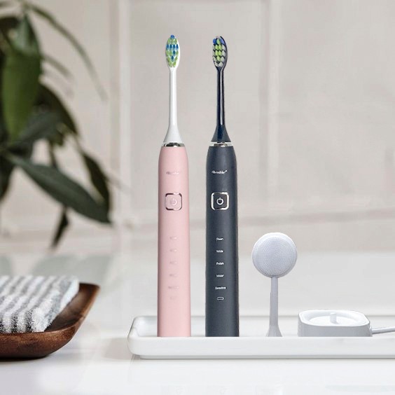 Bàn Chải Điện Brushie Đánh Răng Tích Hợp Rửa Mặt Chăm Sóc Nướu 5 Chế Độ Thông Minh Chính Hãng - Home Creation