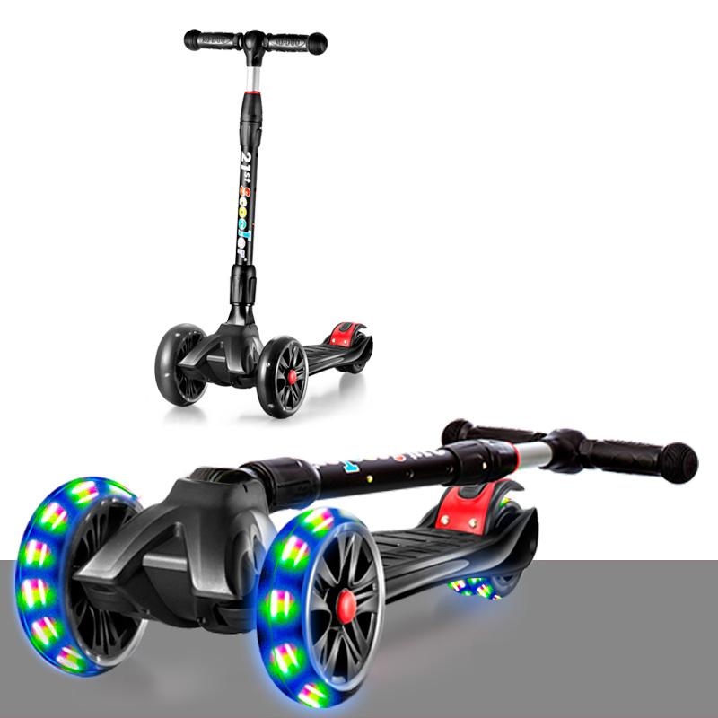 [HCM]Xe Trượt Scooter 3 Bánh Phát Sáng Cho Bé Khung Chắc Chắn Chống Chơn Trượt An Toàn Cho Bé