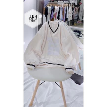 Áo nỉ sweater cổ tim số 26- áo nỉ unisex nam nữ chất nỉ ngoại dày mịn
