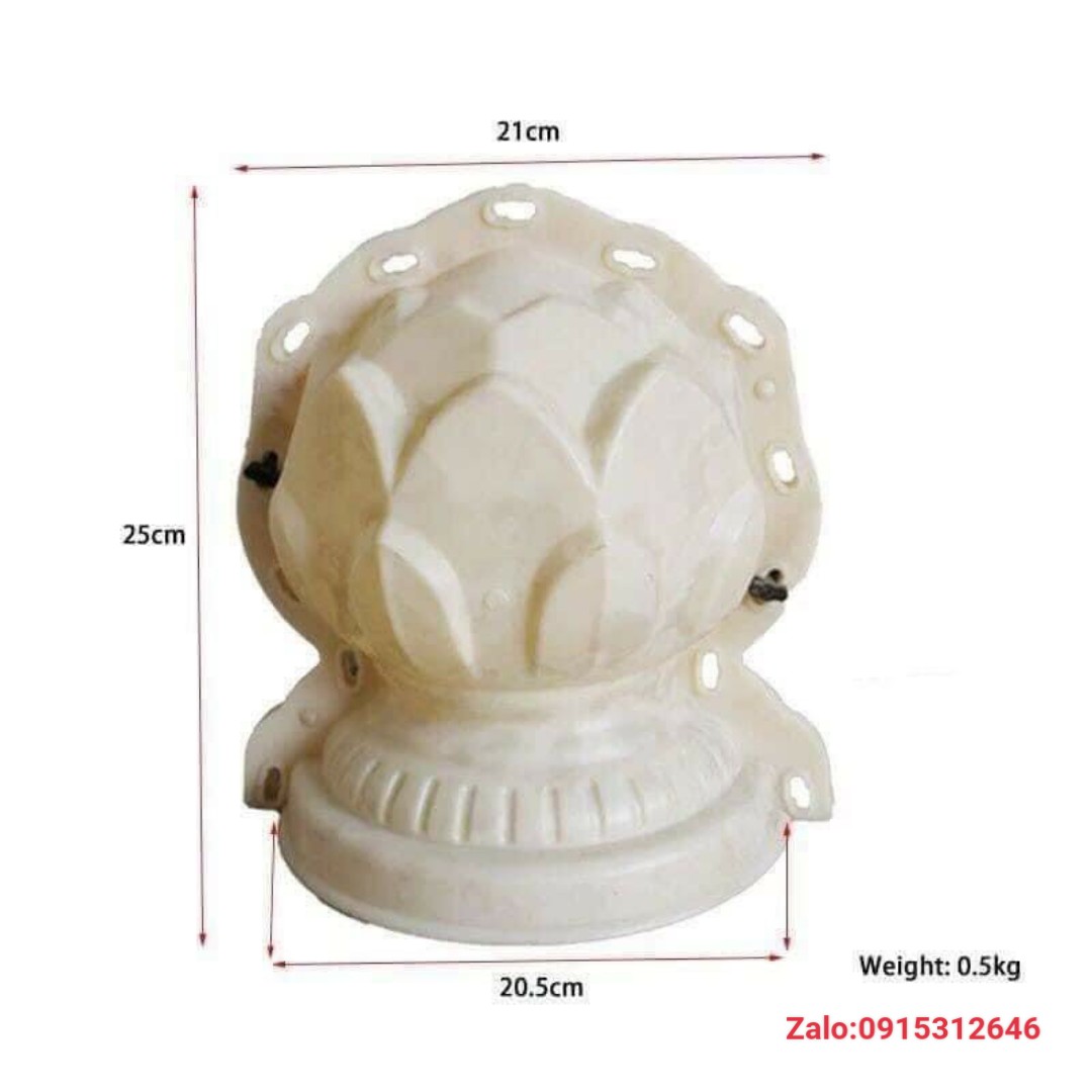 Khuôn đúc bóng đầu cột ( Nhựa ABS siêu bền, đổ bằng hồ loãng dễ dàng sử dụng)