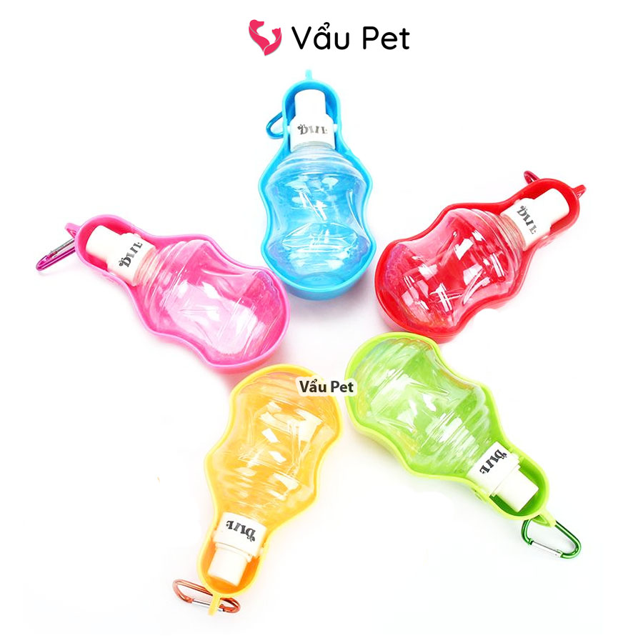 Bình nước du lịch cao cấp cho chó mèo thú cưng 250ml - Bình đựng nước chó mèo