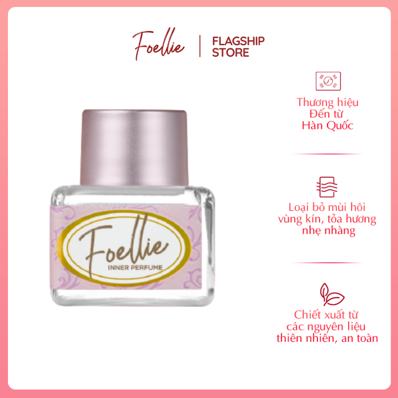 Nước Hoa Vùng Kín Foellie Hàn Quốc Hương Phấn Tuileries Trang Nhã 5ml - Eau de Tuileries Inner Perfume