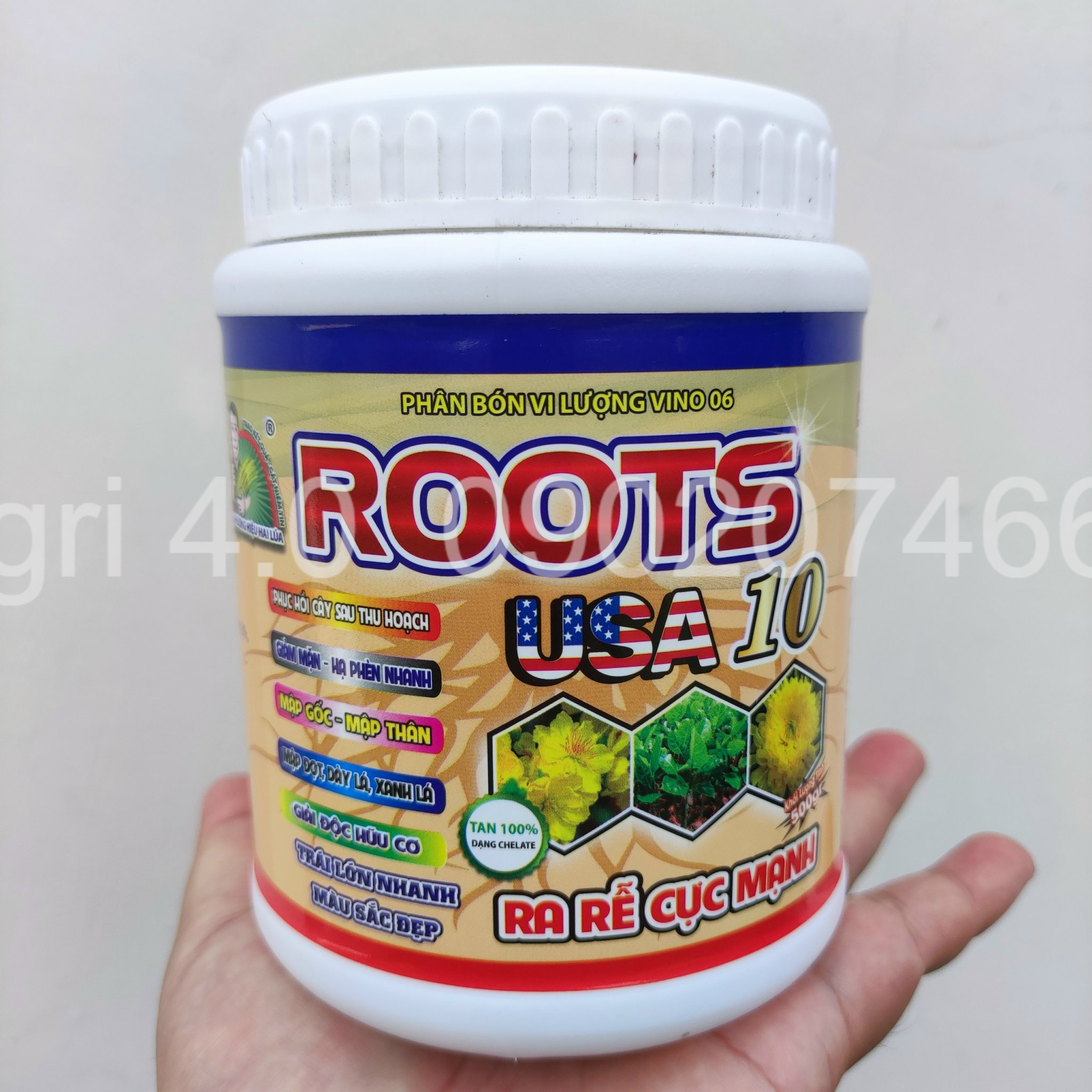 Ra Rễ Cực Mạnh Roots 10 USA, Phân bón kích rễ, chuyên tạo rể cây mai vàng