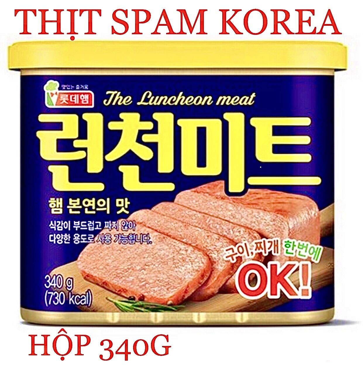  Thịt Hộp Spam Hàn Quốc 340gr hộp 