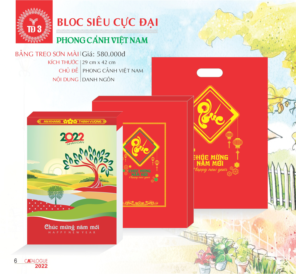 Lịch Bloc Siêu Cực Đại 2022 - Phong Cảnh Việt Nam - TĐ03