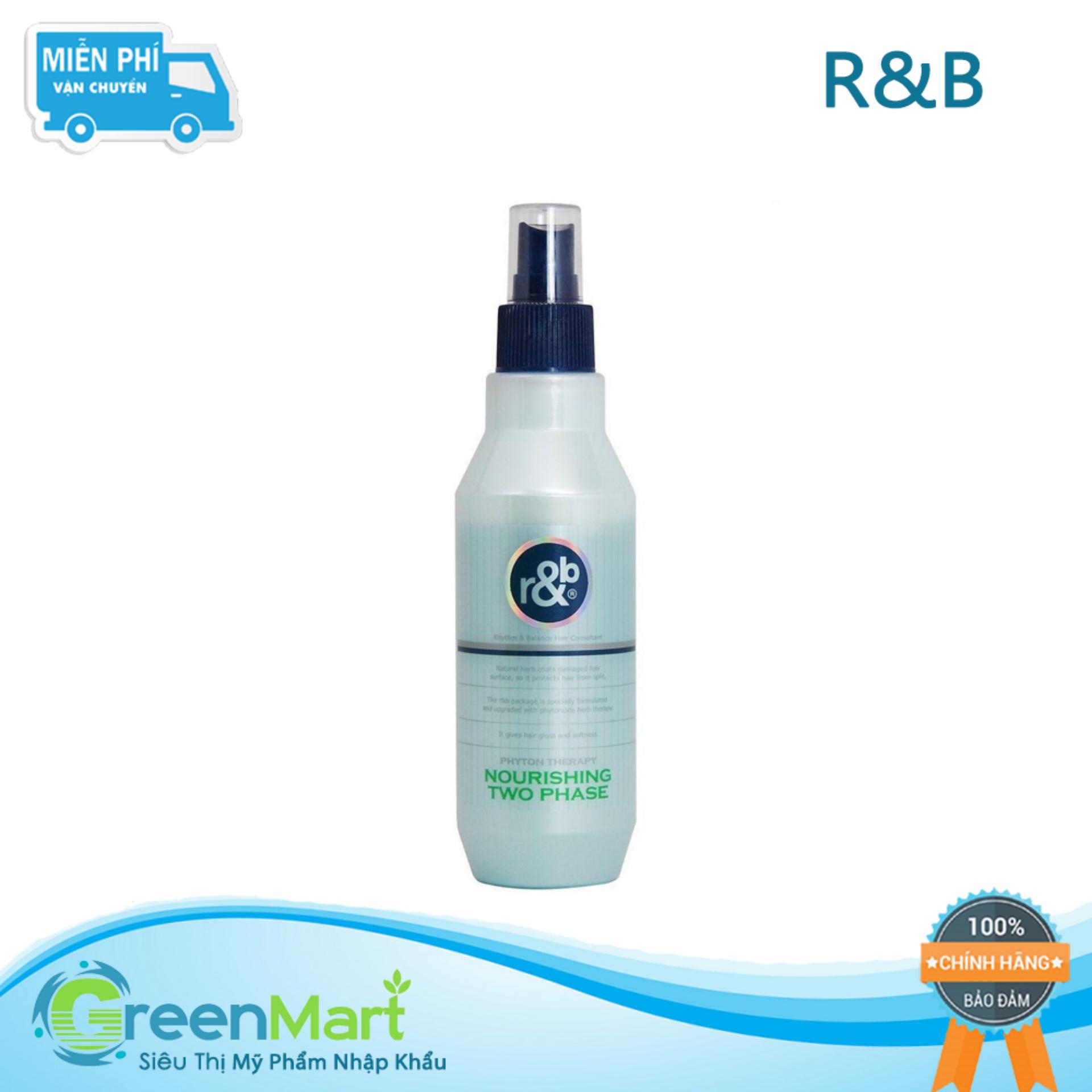 [HCM]Nước xịt dưỡng tóc bóng mềm Hàn Quốc R&B Nourishing Two Phase 250ml - Green Mart HCM