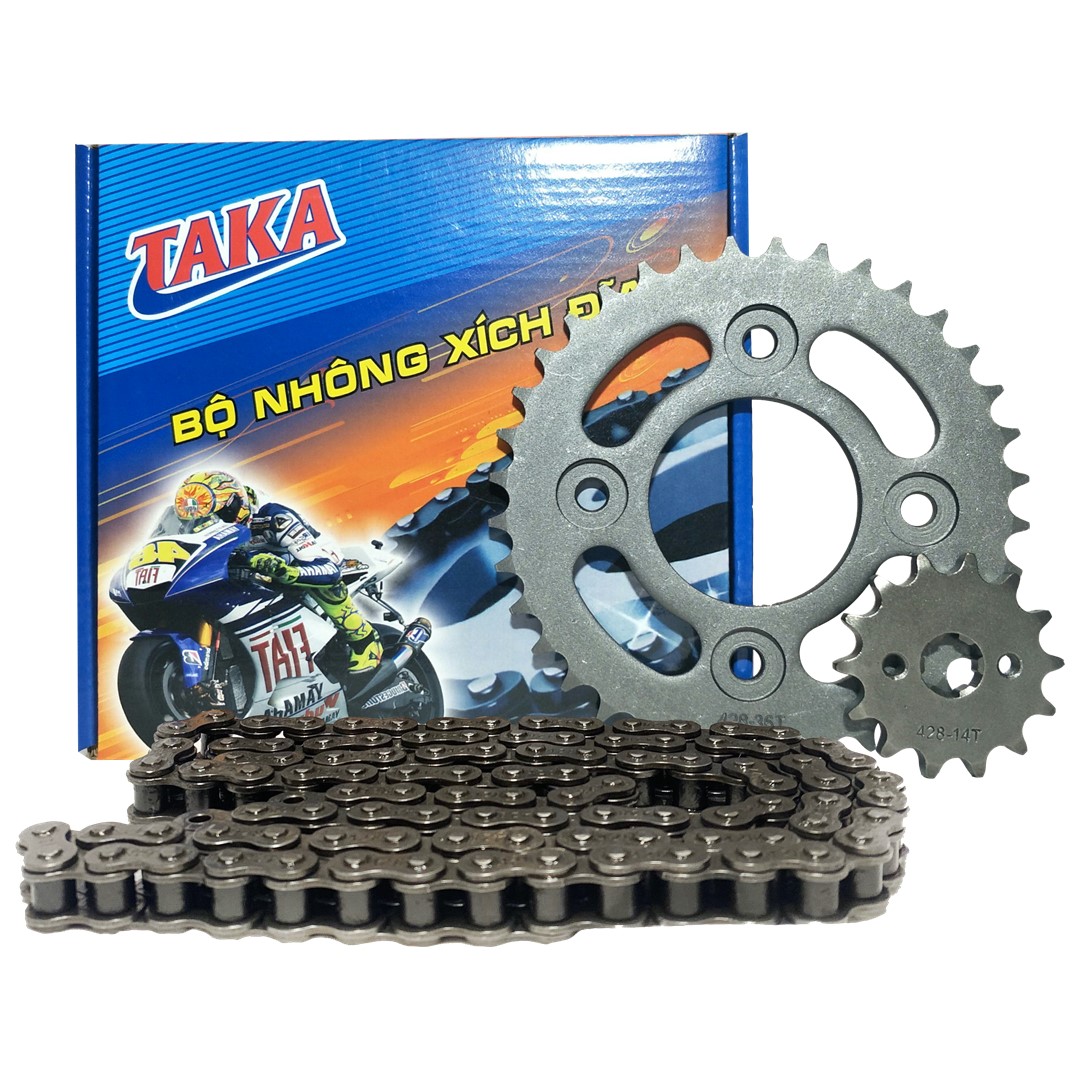 Bộ nhông sên đĩa Wave nhật TAKA (36T-14T/108L)