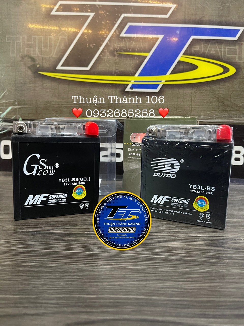 Bình điện sport / yaz 12v3ah bình khô