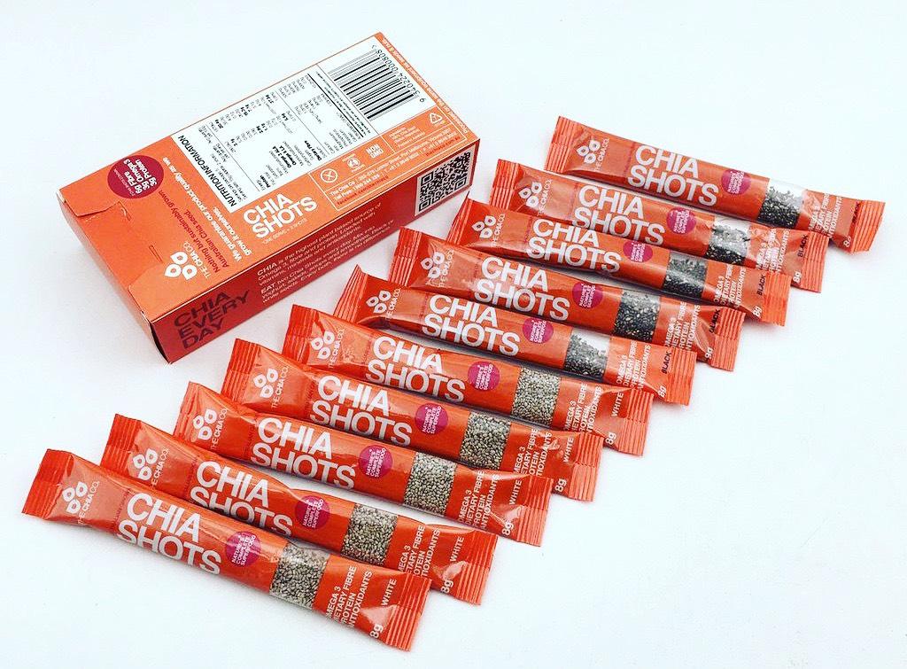 Hạt chia úc the chia co shots trắng và đen