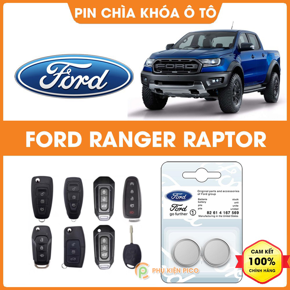 Pin chìa khóa ô tô Ford Ranger Raptor chính hãng sản xuất theo công nghệ Nhật Bản - Pin chìa khóa Ford Ranger Raptor