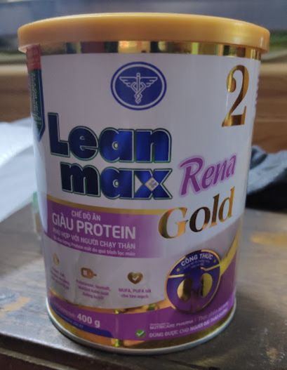 Sữa Lean Max Rena Gold 2 - Dinh dưỡng giàu protein cho người chạy thận - 400g