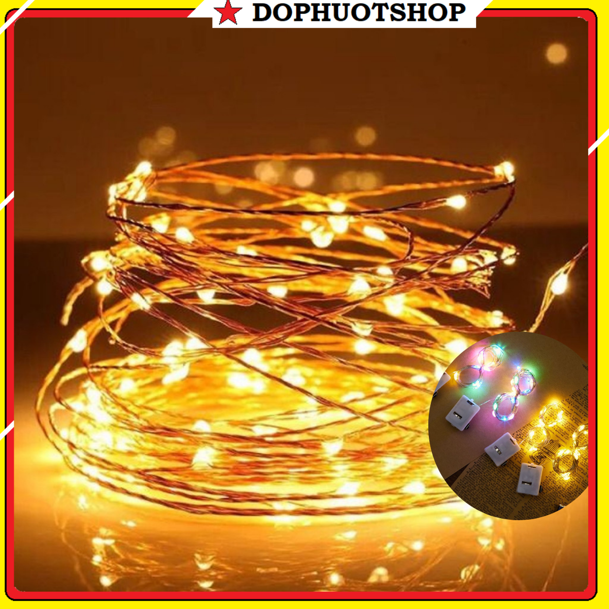 Đèn led đom đóm trang trí decor