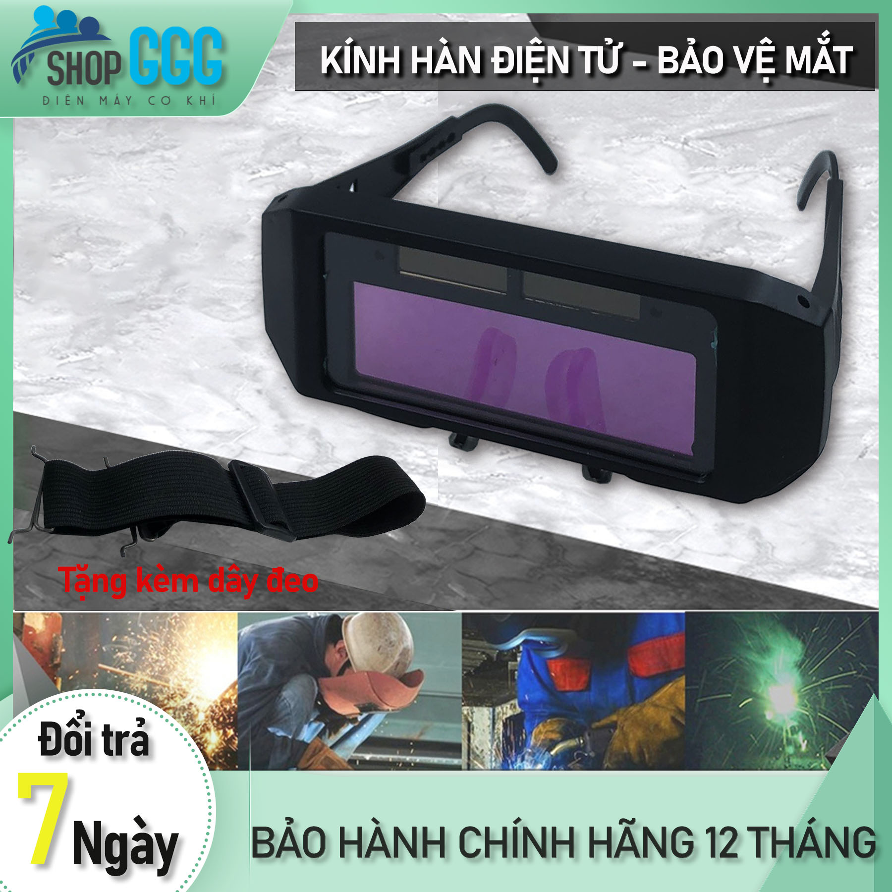 Kính hàn điện tử - cảm biến ánh sáng hiệu Etop