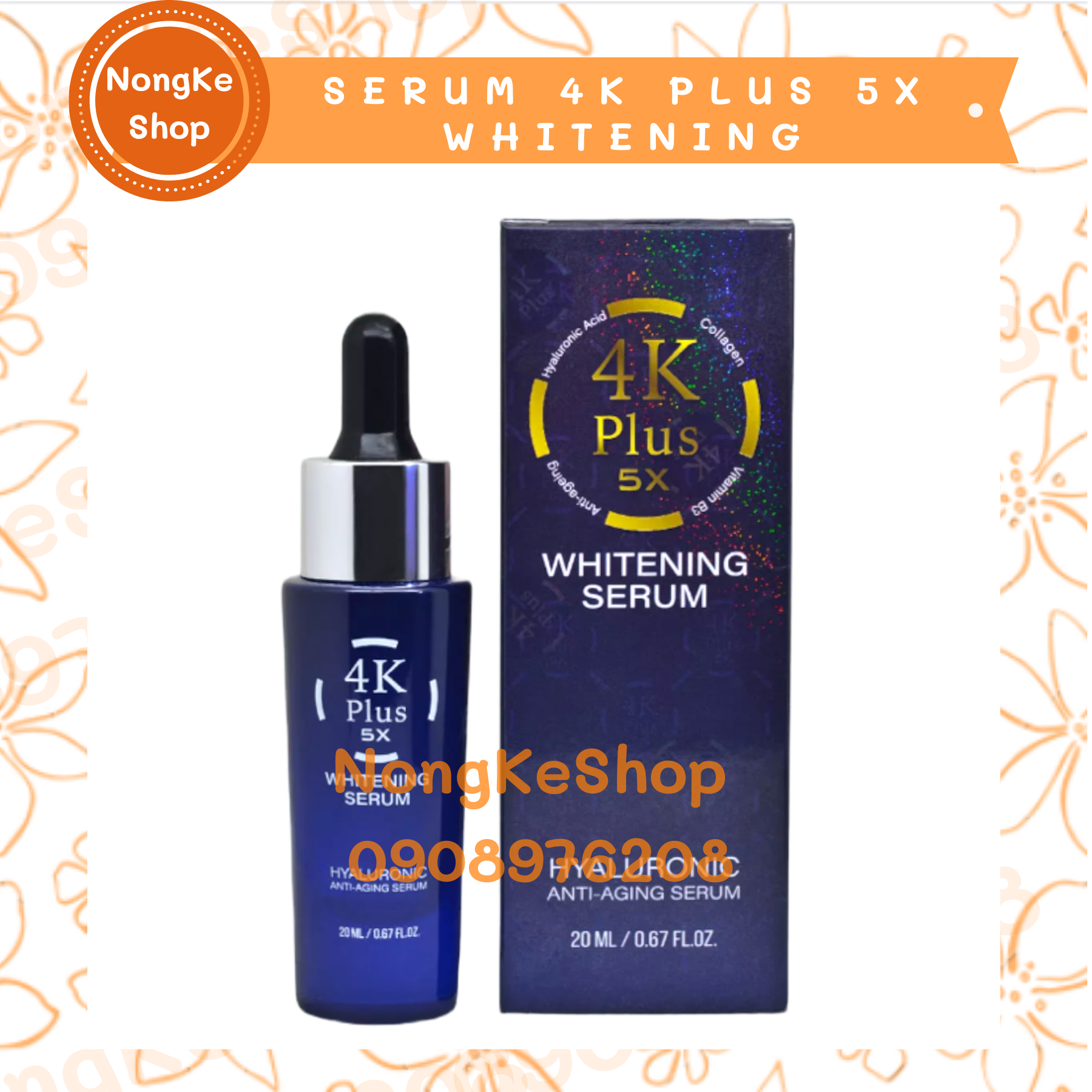 Serum 4K dưỡng trắng da Thái Lan