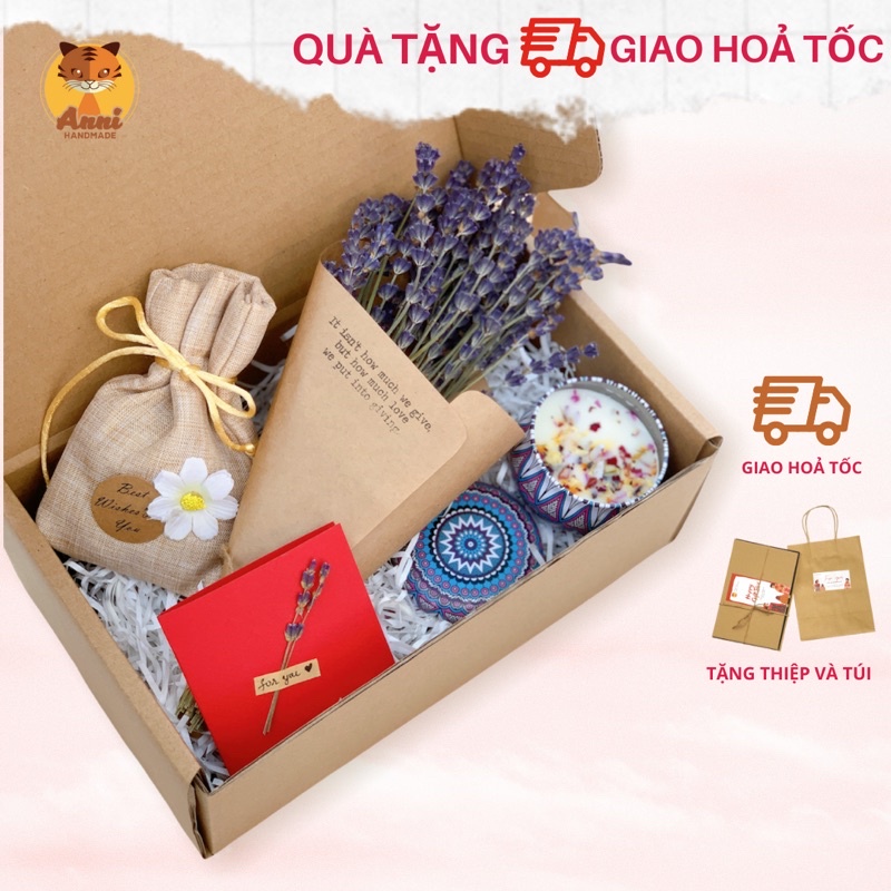 Annihome Quà tặng bạn gái, quà tặng sinh nhật, quà ý nghĩa cho bạn bè, đồng nghiệp, sinh nhật với 5 món Happy Gift Box