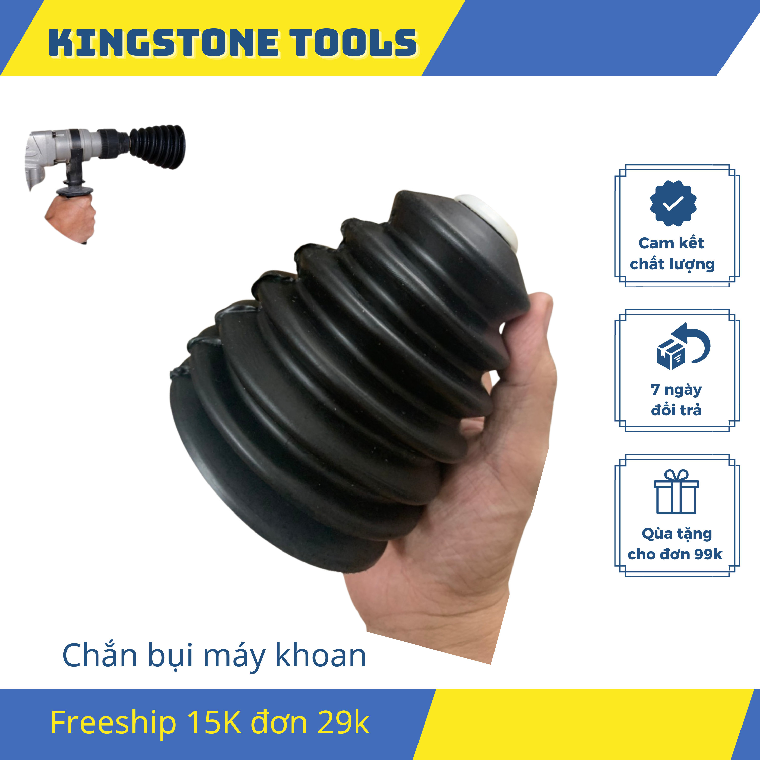 Dụng cụ chắn bụi hứng bụi máy khoan