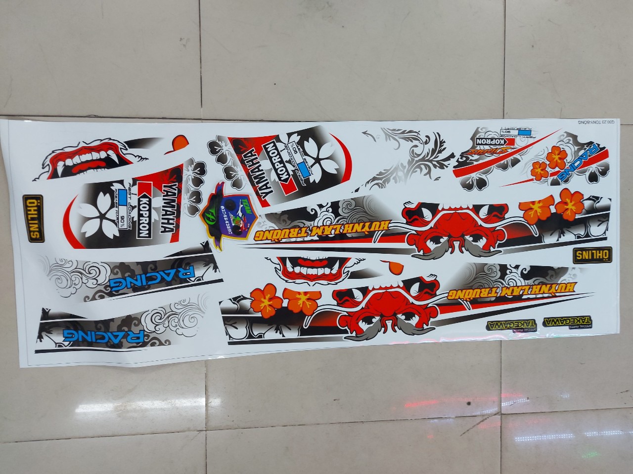 [HCM]Tem rời sirius mặt quỷ 3 lớp bóng cao cấp