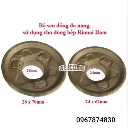 Combo 2 mâm chia lửa bếp ga rinai r-2ken/ rv-2kesv