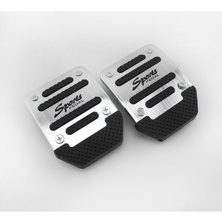 Bộ ốp chân ga,chân phanh số sàn màu bạc