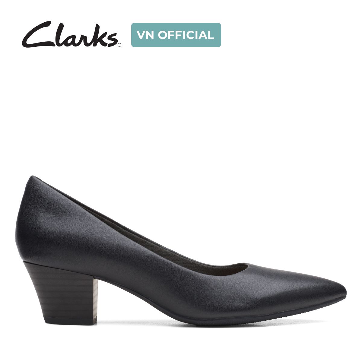  Giày Cao Gót 5cm Da Nữ Clarks - Teresa Step 