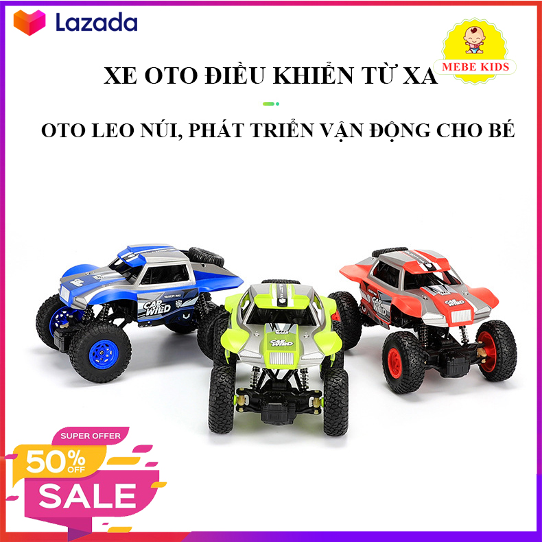 Xe oto điều khiển từ xa, xe địa hình điều khiển từ xa có pin sạc, oto leo núi điều khiển từ xa, quà tặng ý nghĩa cho bé