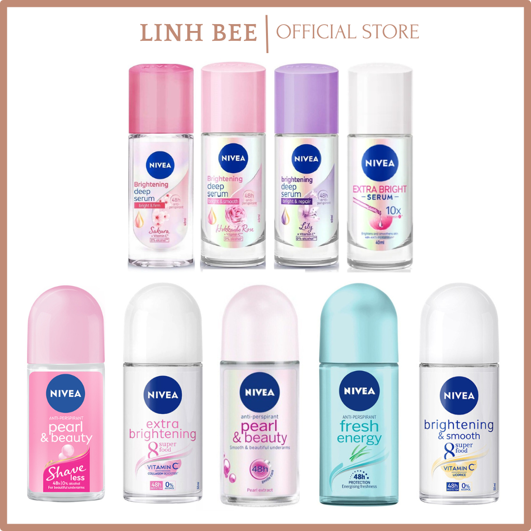 Lăn khử mùi Nivea [HCM] 48h 50ml - Lăng khử mùi nữ lăn nách nữ