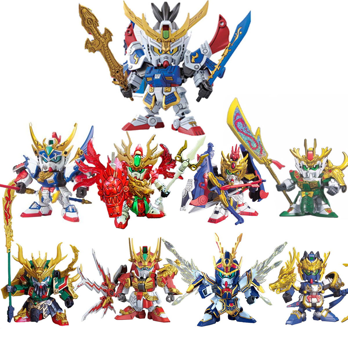 [HCM][Đủ bộ tướng Thục] Đồ chơi lắp ráp Tam Quốc Chí - Gundam A005 Lưu Bị - Gundam A006 Quan Vũ - Gundam A007 Trương Phi - Gundam A004 Triệu Vân - Gundam A009 Khổng Minh Khương Duy Mã Siêu Hoàng Trung Quan Bình) - New4all giá rẻ