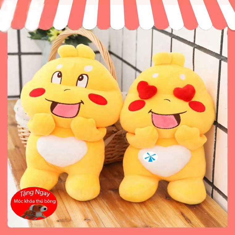 Gấu Bông Ong Vàng - Qoobee Gối Ôm Hình Thú Khủng Long Ong Vàng Mềm Mịn Siêu Đáng Yêu Nhiều Size 40cm -> 1m - GB08