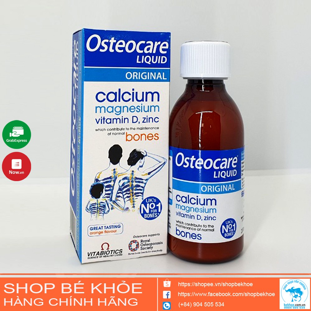 Canxi Nước Osteocare Liquid 200Ml - Osteocare Calcium Magnesium Vitamind Zinc