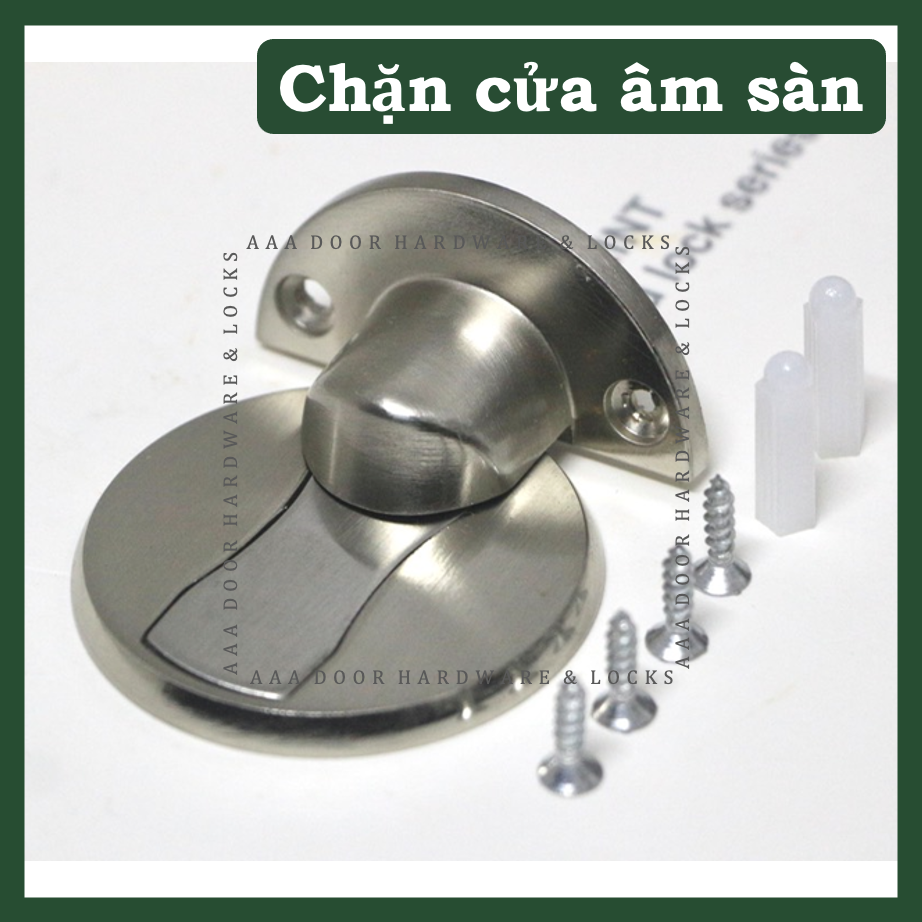 Chặn cửa nam châm âm sàn inox 304 - hít cửa inox chống va đập nancb đóng vỉ