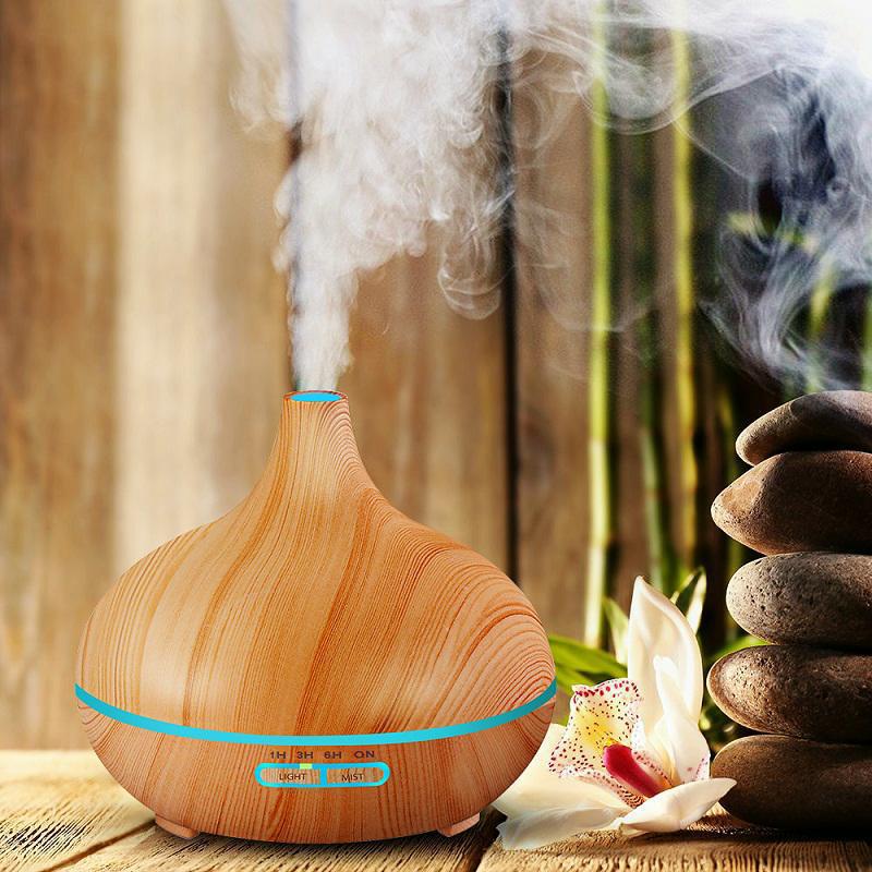 Đèn xông tinh dầu aroma cao cấp 550ml khuếch tán tinh dầu tỏa hương thơm phòng ngủ phun sương tạo ẩm đuổi muỗi & xua đuổi côn trùng
